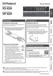Roland VP-42H Owner's Manual