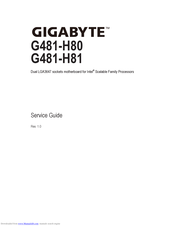 Gigabyte G481-H81 Service Manual