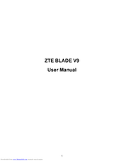 ZTE BLADE V9 User Manual