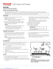 Honeywell SiX Series Installation Instructions Manual