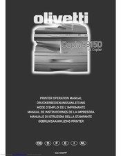 Olivetti Copia 9915D Operation Manual