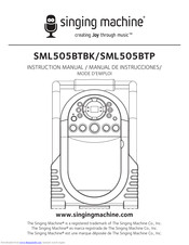 The Singing Machine SML505BT Instruction Manual
