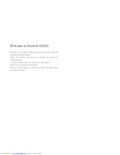 Pantech GB210 User Manual