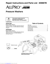 Allpro APS3030H Repair Instructions And Parts List
