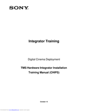 Sony TMS Training Manual