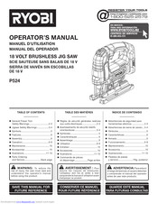 Ryobi P524 Operator's Manual