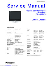 Panasonic TX-20LA80F Service Manual