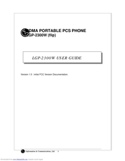LG LGP-2300W User Manual