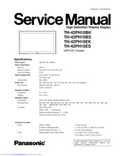 Panasonic TH-42PH10EK Service Manual