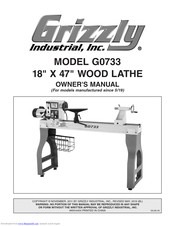 Grizzly G0733 Owner's Manual