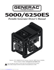 Generac Portable Products 6250ES Owner's Manual