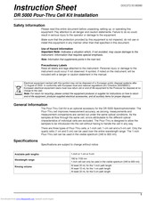Hach DR 5000 Instruction Sheet