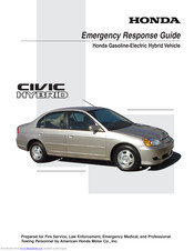 Honda Civic Hybrid 2002 Emergency Response Manual