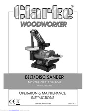 Clarke Woodworker CBS1-5B Operation & Maintenance Instructions Manual