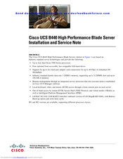 Cisco UCS B440 Installation And Service Note