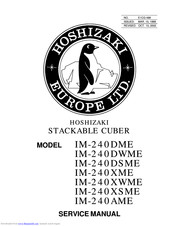 Hoshizaki IM-240XWME Service Manual