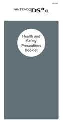 Nintendo DS XL Health And Safety Precautions Booklet