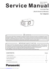 Panasonic FV-15NLFS1 Service Manual