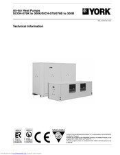 York SCOH-090K Technical Information