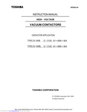 Toshiba CV-10HB Instruction Manual