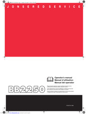 Jonsered BB2250 Operator's Manual
