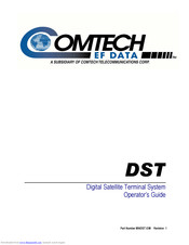 Comtech EF Data DST Operator's Manual