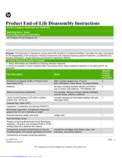 HP ProBook 470 G4 Product End-Of-Life Disassembly Instructions