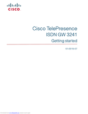 Cisco ISDN GW 3241 Getting Started