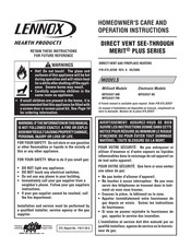 Lennox MPD35ST-PM Homeowner's Care And Operation Instructions Manual