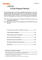 FUTABA CIU-2 S-Link Program Manual