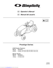 Simplicity Prestige 27HP Hydro 4WD Operator's Manual
