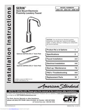 American Standard SERIN 2064.15 Series Installation Instructions Manual