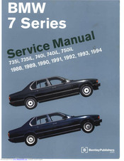 BMW 740iL 1988 Service Manual