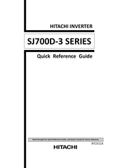 Hitachi SJ700D-450H Quick Reference Manual