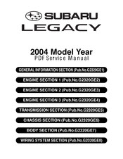 Subaru 2004 LEGACY Service Manual