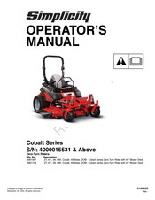 Simplicity 5901748 Operator's Manual