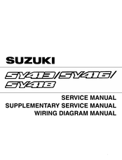 Suzuki SY413 Service Manual