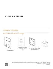 Fisher & Paykel HD36 Installation Instructions Manual