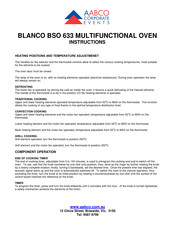 Blanco BSO 633 Instructions
