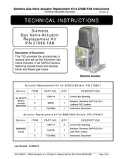 Siemens 27086-TAB Technical Instructions