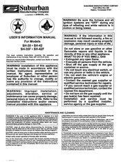 Suburban SH-42 User's Information Manual