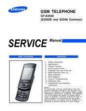 Samsung GT-E2550 Monte Slider Service Manual