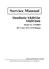 ViewSonic VA2012W Service Manual