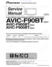 Pioneer AVIC-F90BT/XS/UC Service Manual