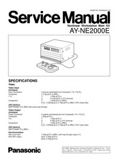 Panasonic AY-NE2000E Service Manual