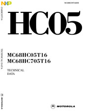 Motorola MC68HC705T16 Technical Data Manual