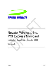 Novatel Expedite E362 Installation Manuallines