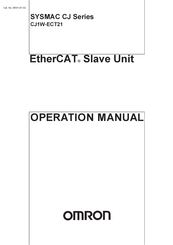 Omron SYSMAC CJ1W-ECT21 Operation Manual