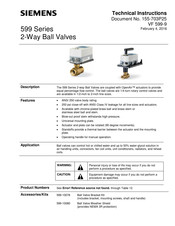 Siemens 599-10310S Technical Instructions