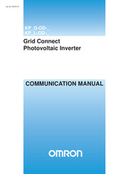 Omron KP40G - Communications Manual